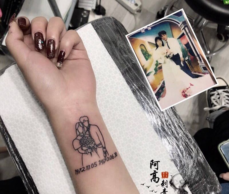 简笔画纹身纹身图片