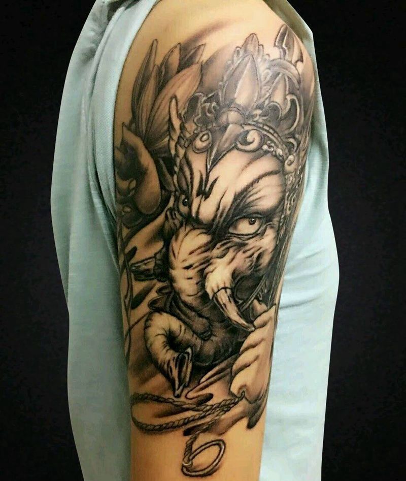 象神纹身作品纹身图片