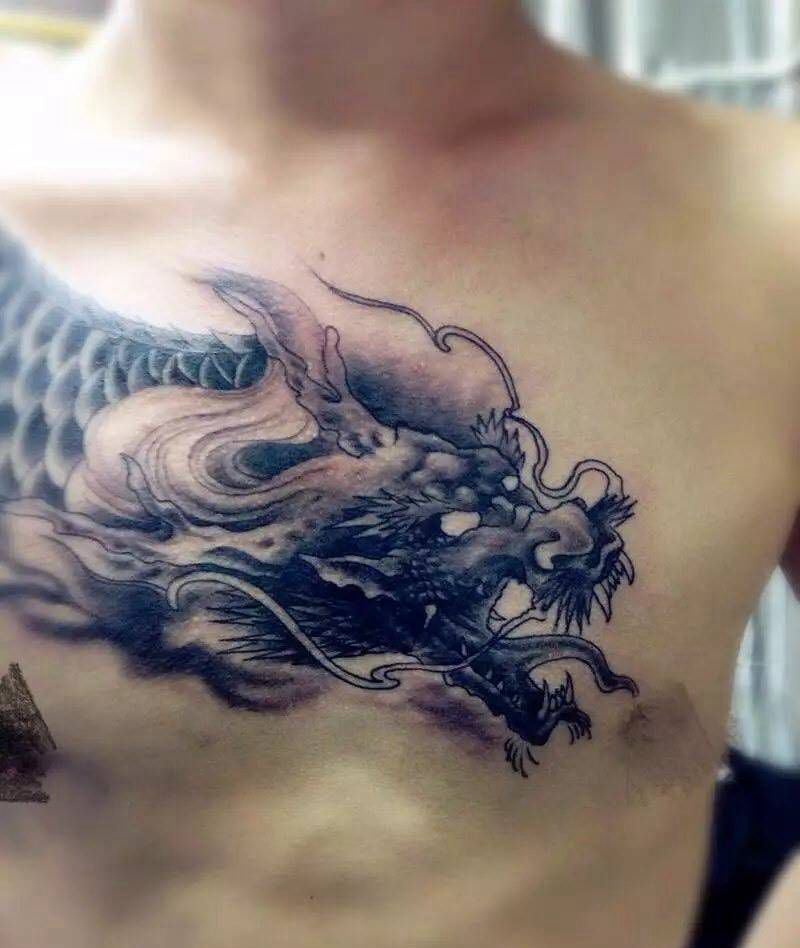 老龙纹身图片