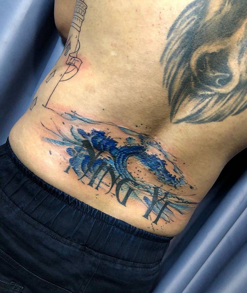 水浪作品纹身图片