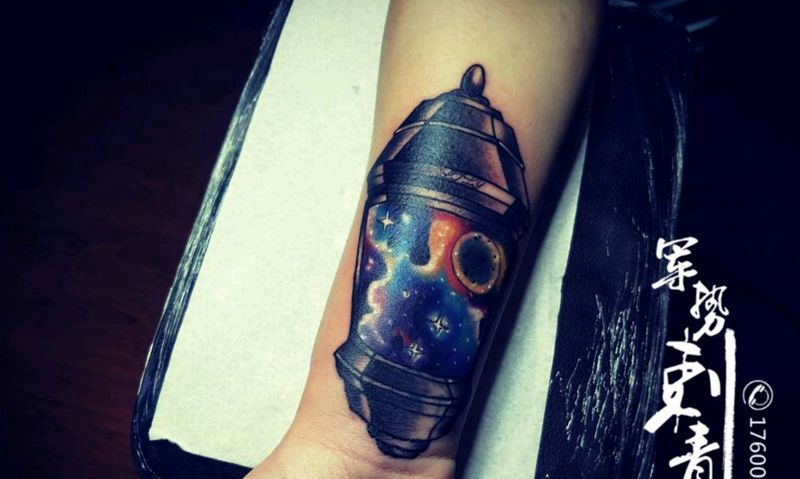 遮盖纹身图片_水彩纹身图案