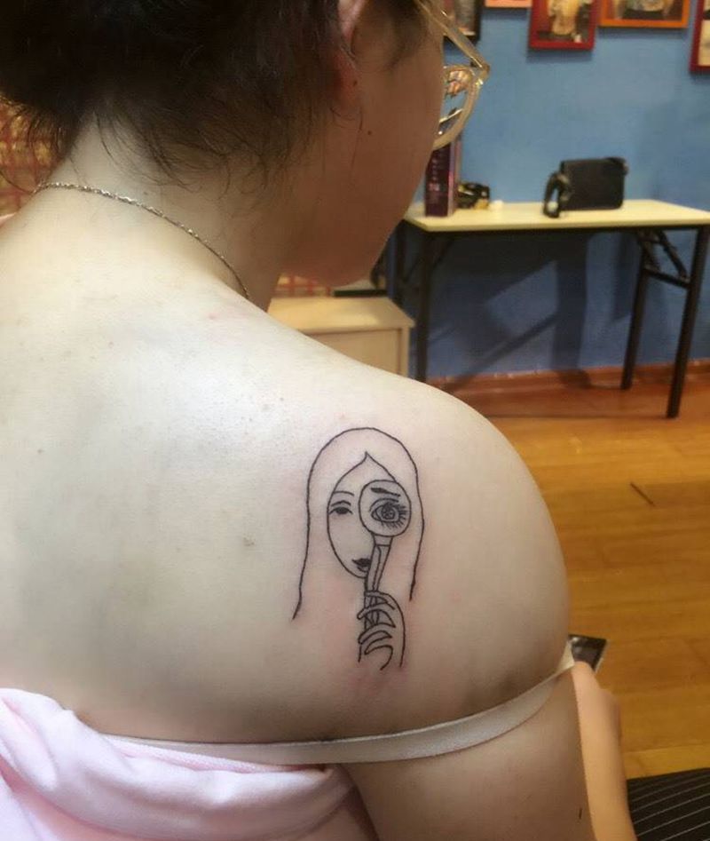 卡通可爱小人纹身图片