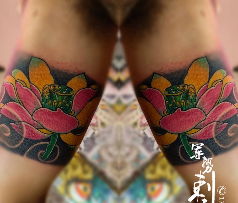 花纹身图片_手臂纹身图案