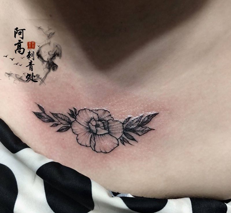 疤印遮盖纹身图片