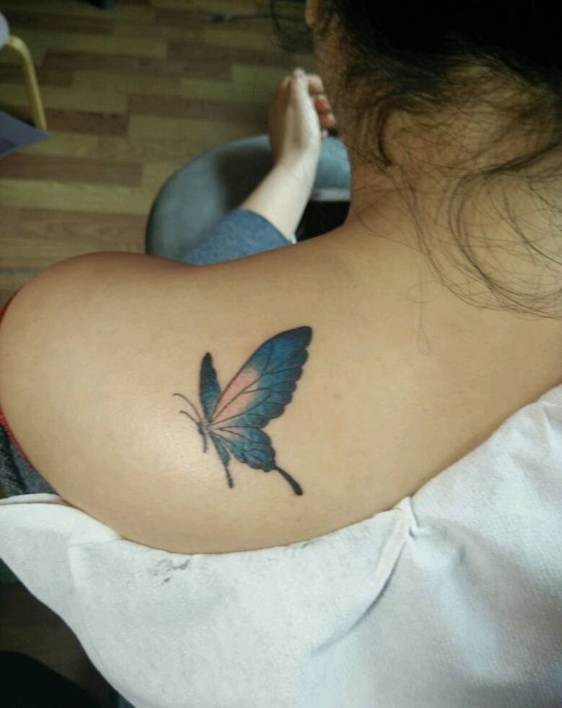 小蝴蝶纹身图片