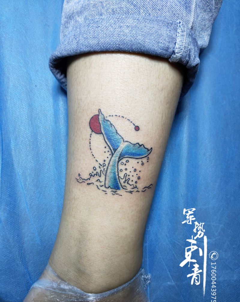 小图纹身图片_腿部纹身图案