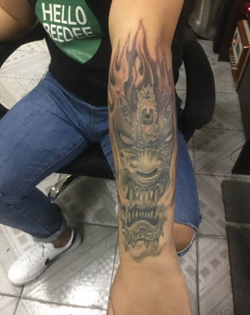 五眼怪纹身图片