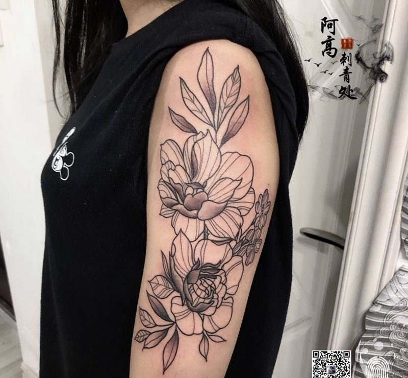 素花纹身纹身图片