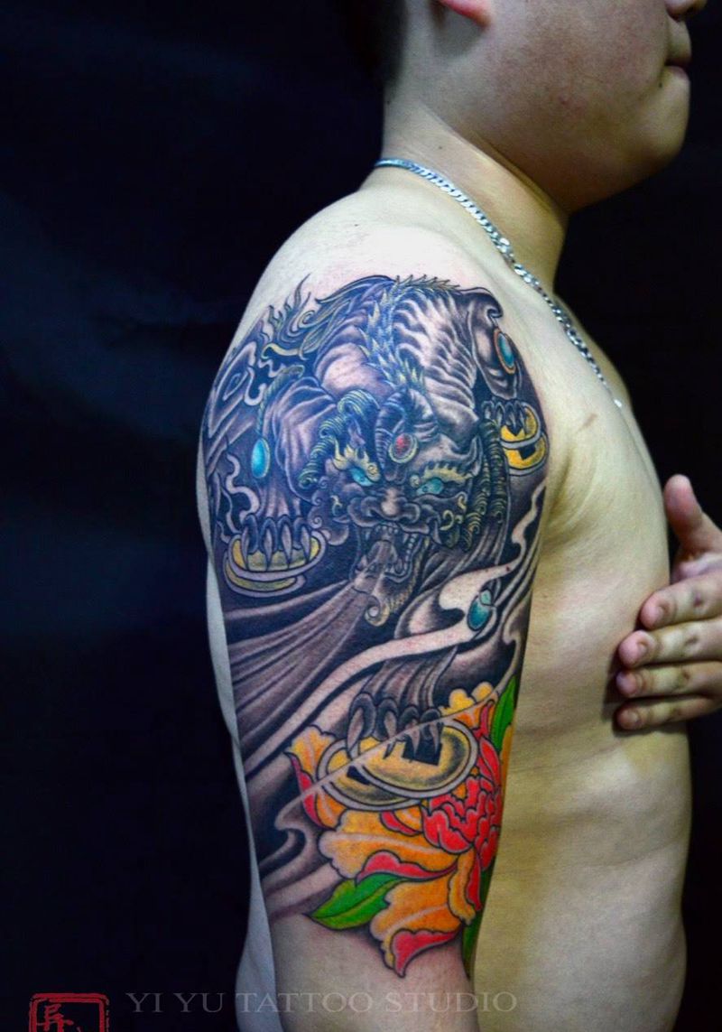 貔貅遮盖纹身图片
