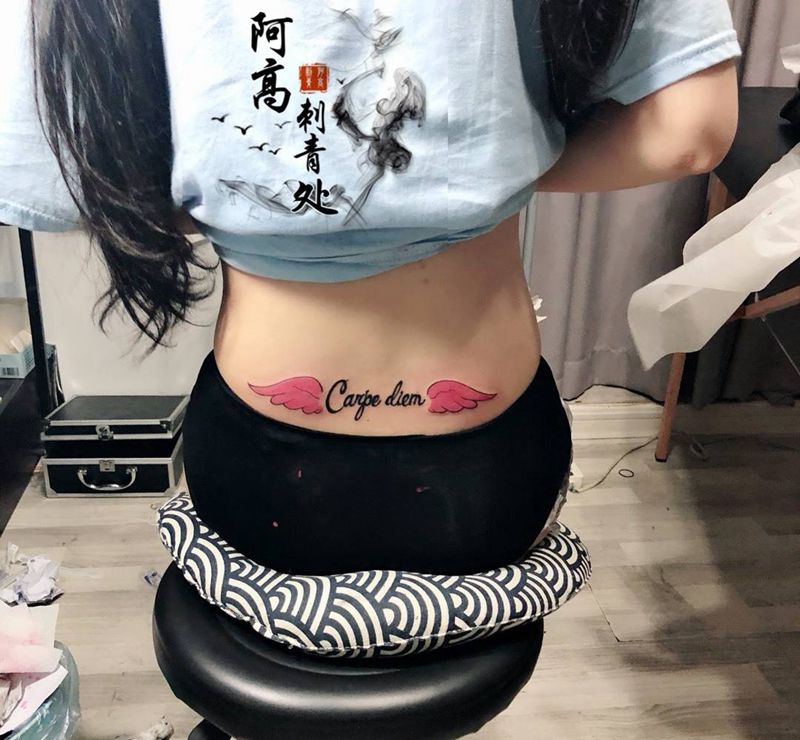 腰部纹身纹身图片