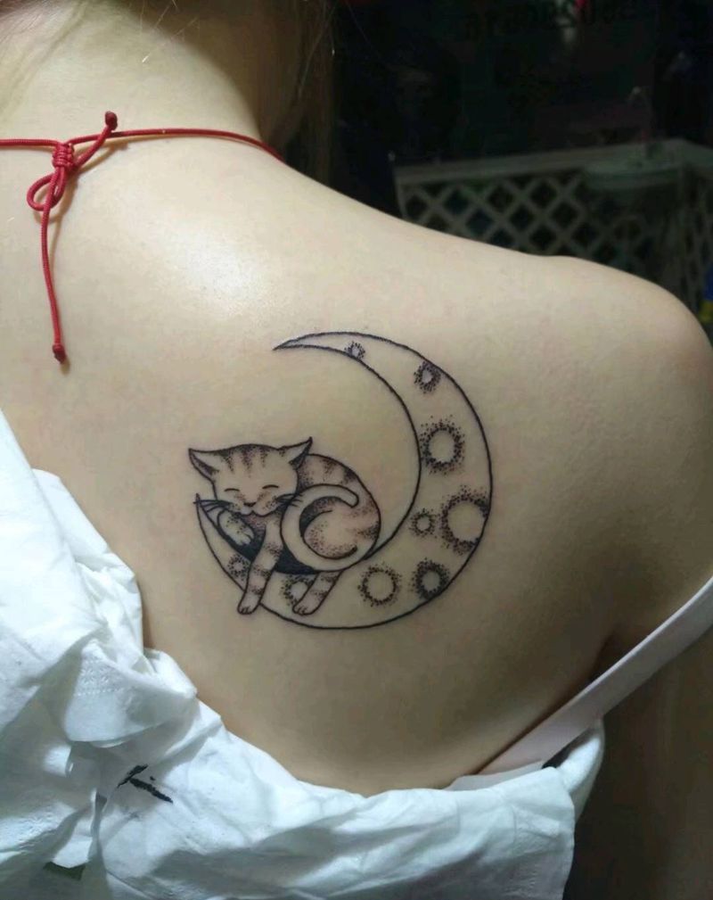 猫纹身图片