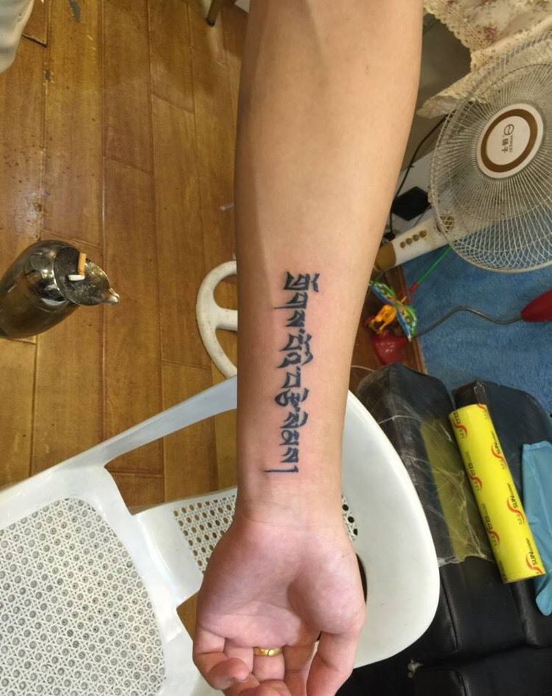 藏文纹身图片