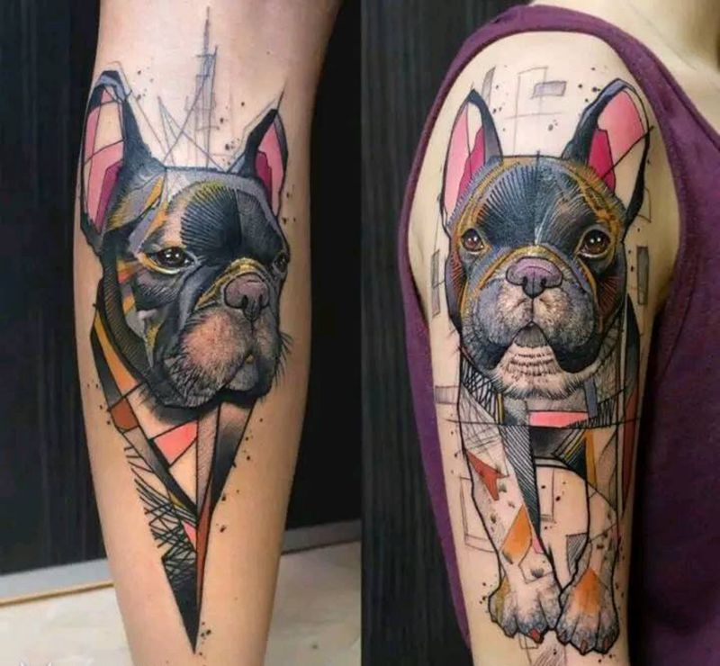 犬。纹身图片_犬。纹身图案