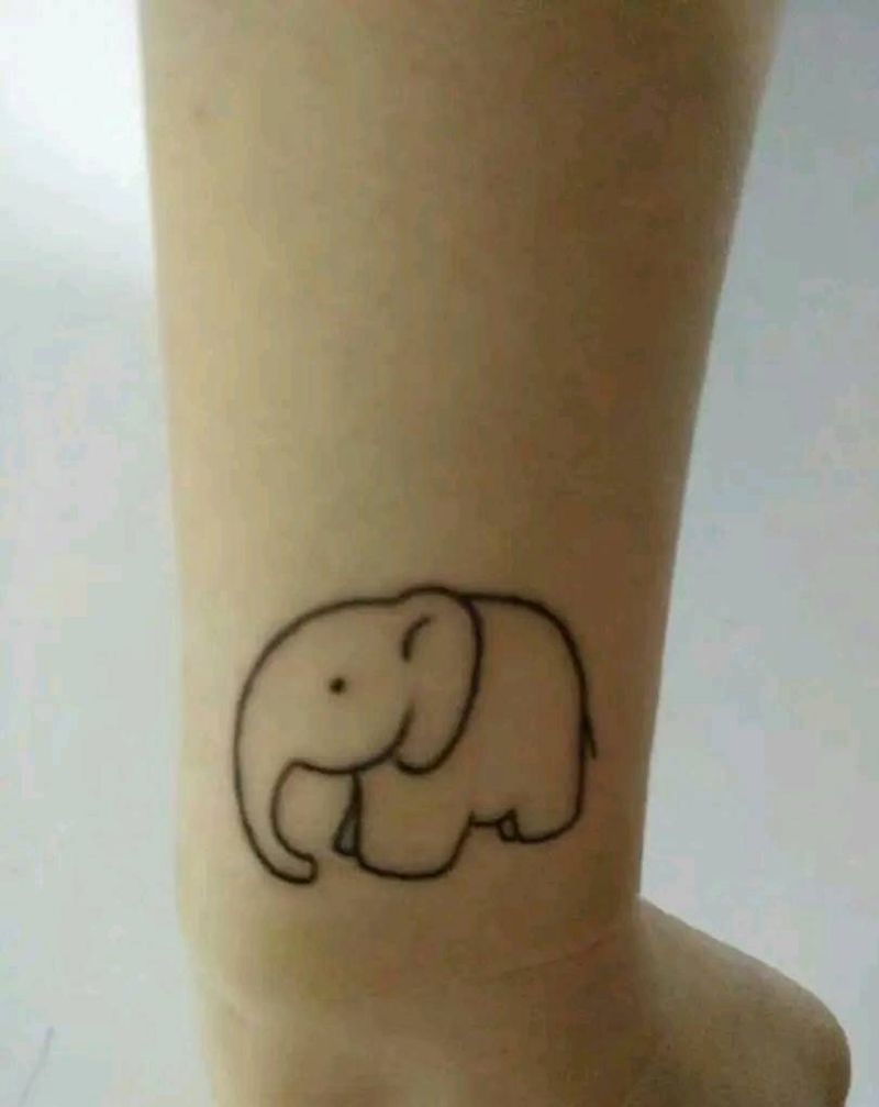 象简笔。纹身图片_手部纹身图案
