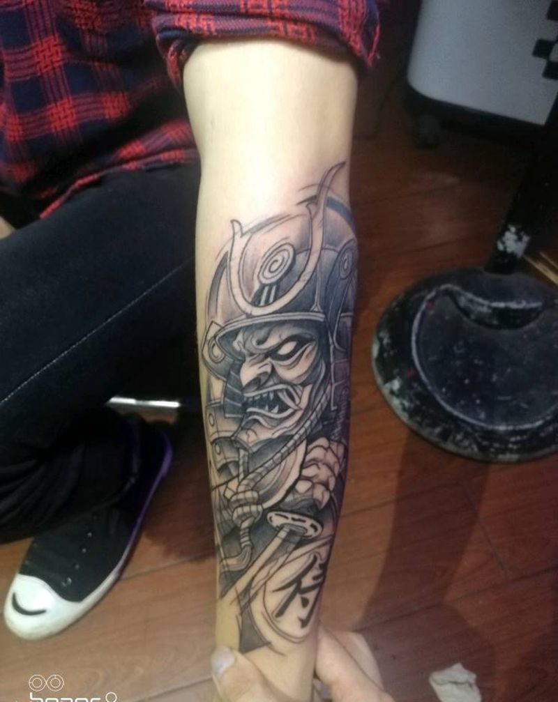 暗黑速写风纹身图片_手臂纹身图案