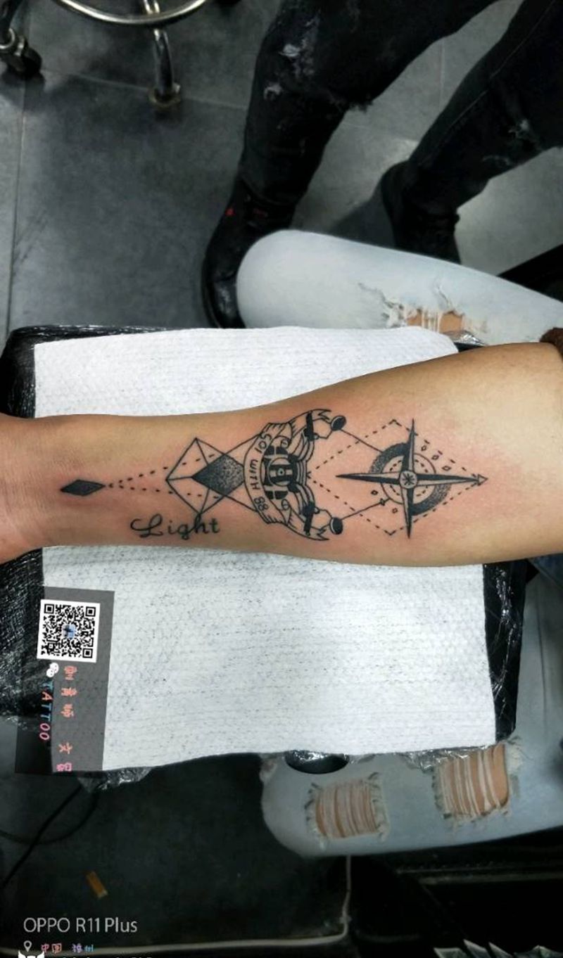 摩托车纹身图片_手臂纹身图案