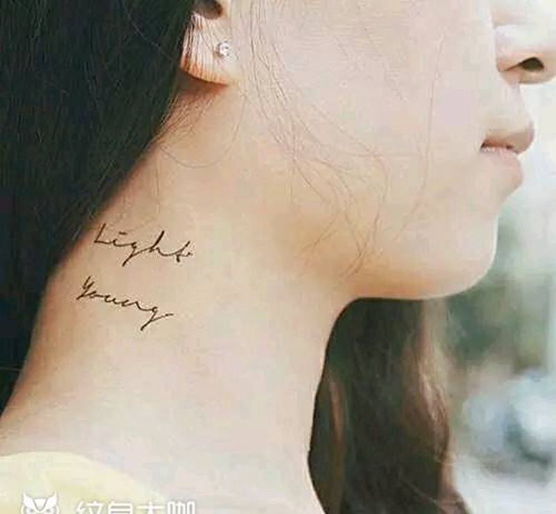 字母。纹身图片