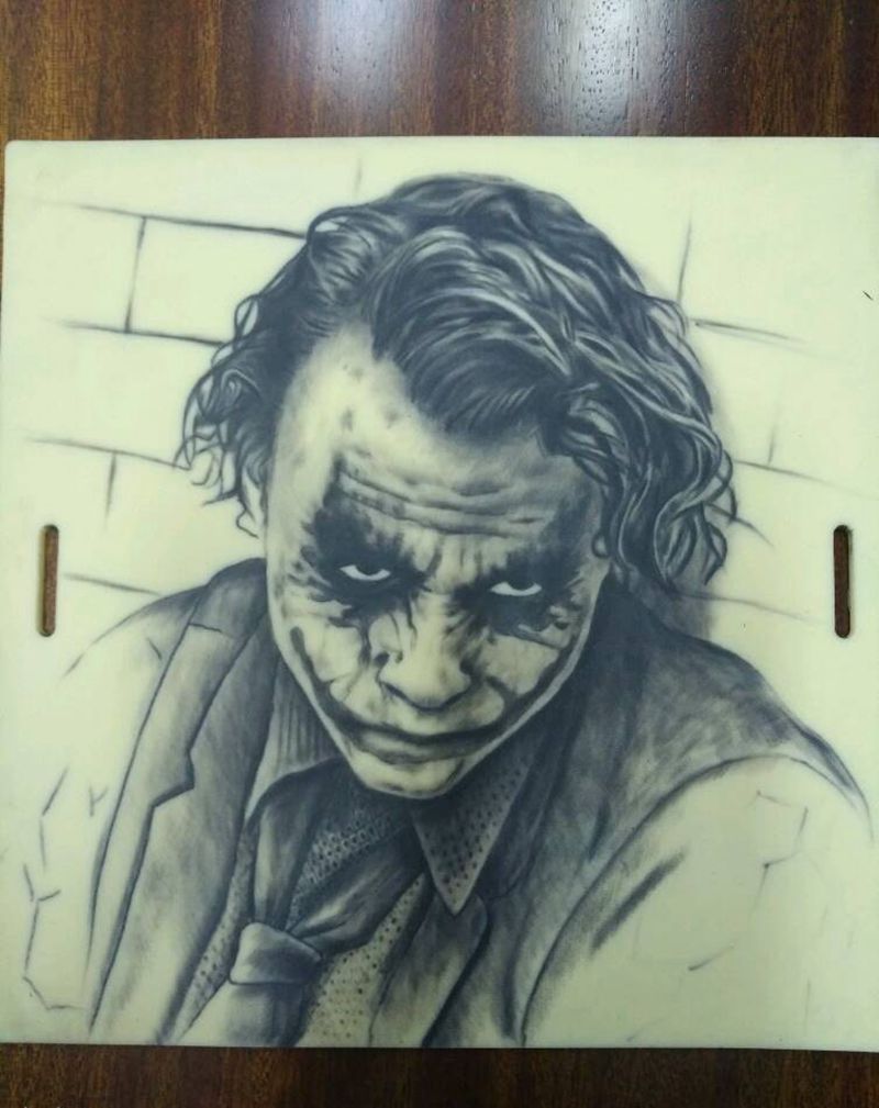 练习皮作品小丑纹身图片