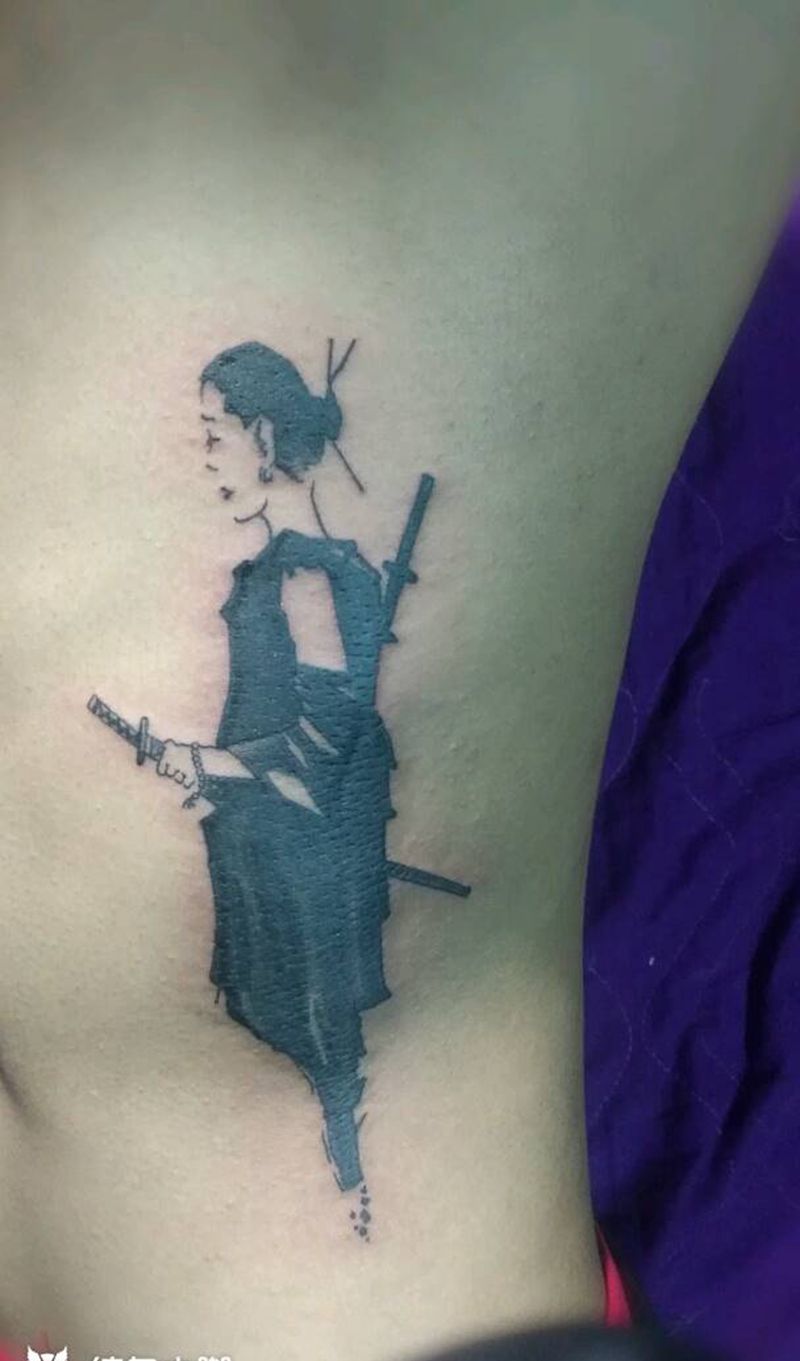 女武士纹身图片