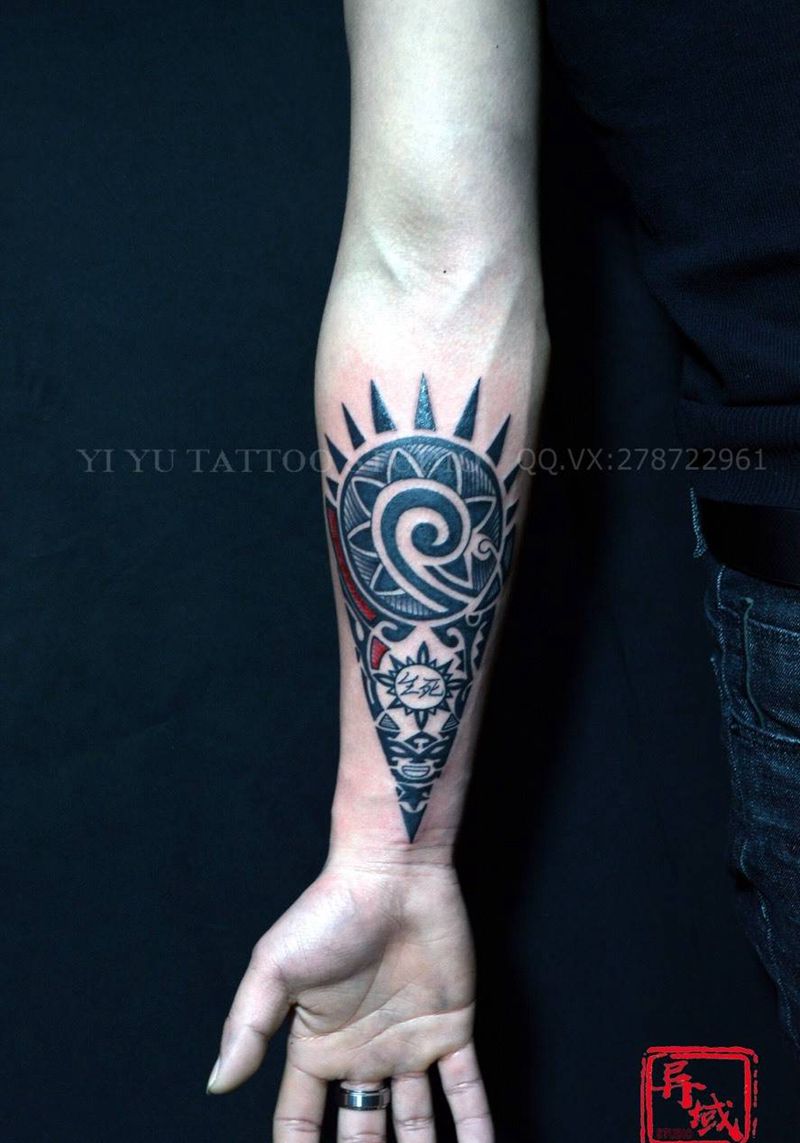玛雅图腾纹身图片
