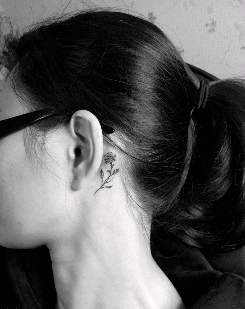 小清新花纹身图片