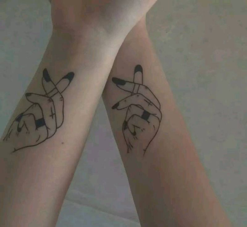 手简笔。纹身图片