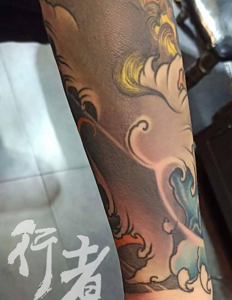 花臂局部纹身图片