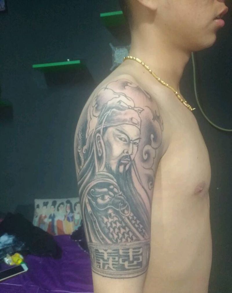 关公纹身图片