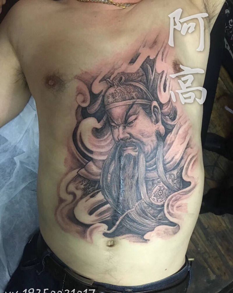 关公纹身图片