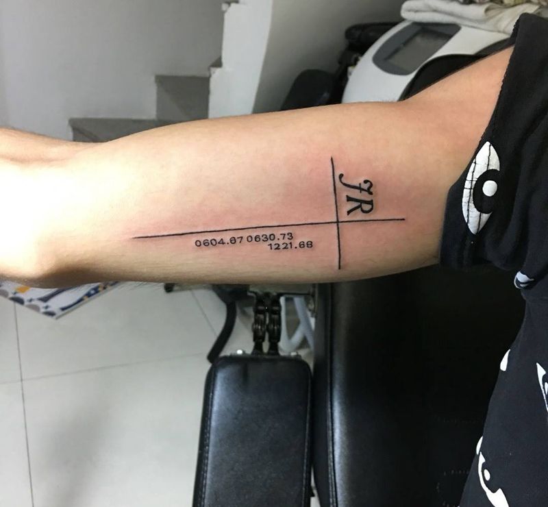 父母的生日纹身图片