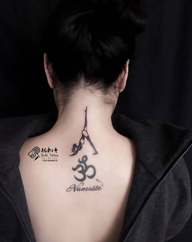 瑜伽体式,其他不是工作室作品纹身图片