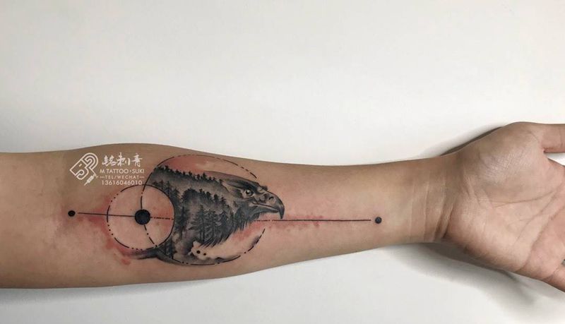 鹰纹身图片