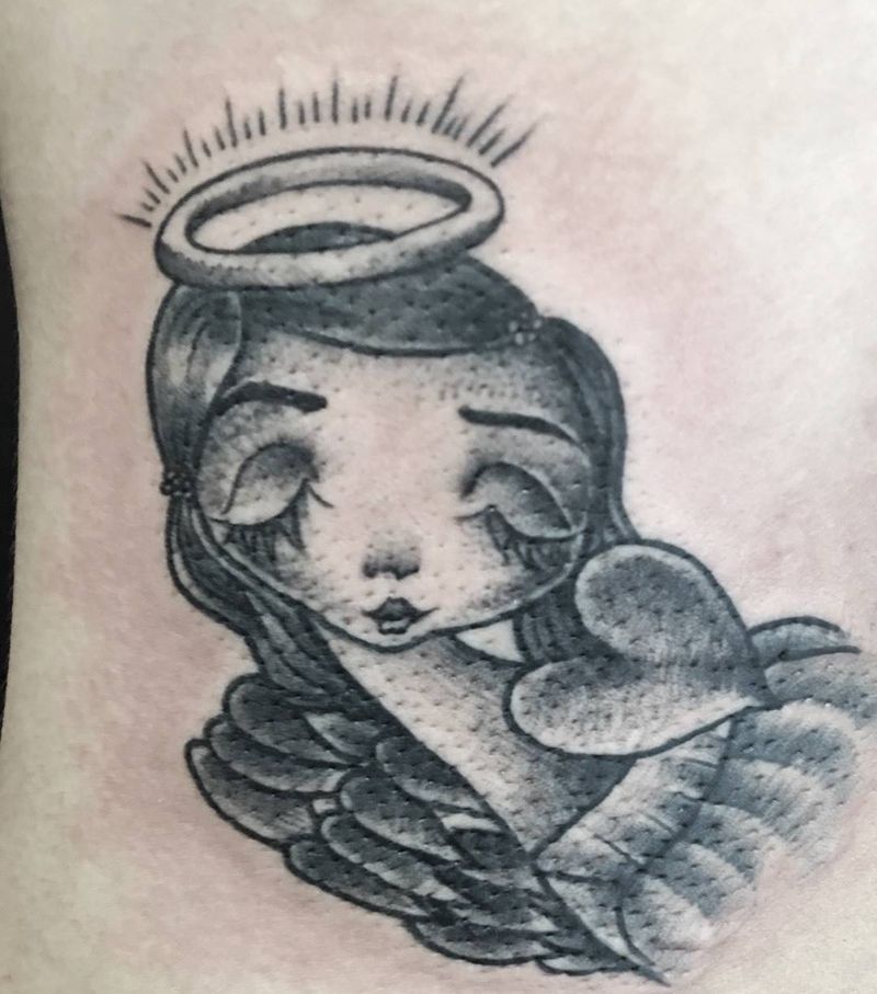 天使纹身图片