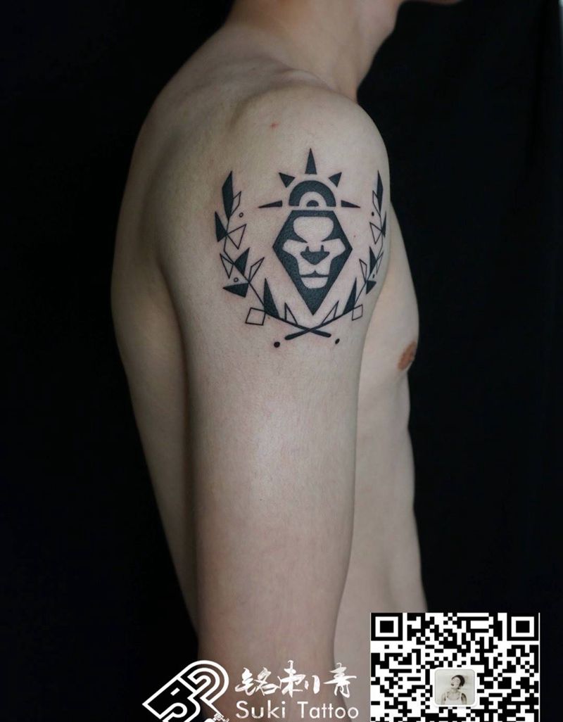 定做设计狮子座纹身图片