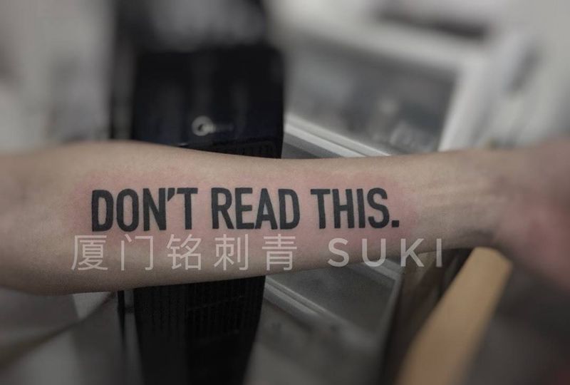 工整英文纹身图片