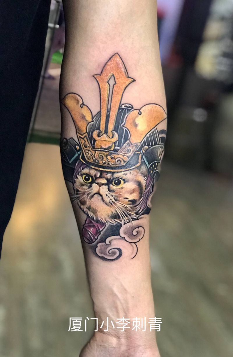 设计宠物纹身图片_手部手臂老传统新传统厦门小李刺青纹身图案