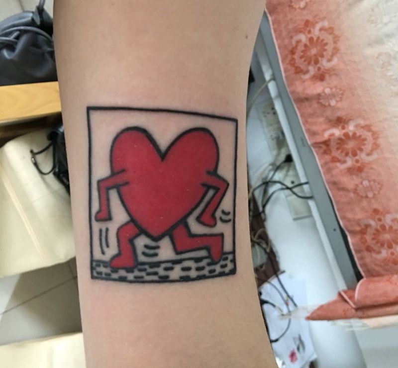 权志龙的粉丝纹身图片_成品手臂清新纹身图案