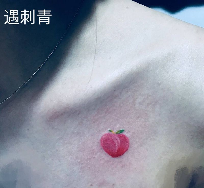 桃子纹身图片