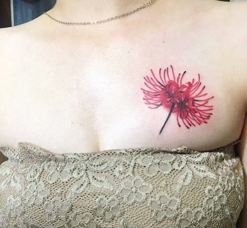 曼珠沙华纹身图片