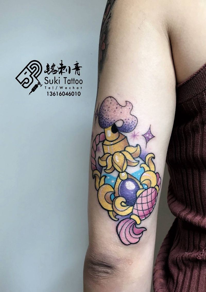 香水樽纹身图片