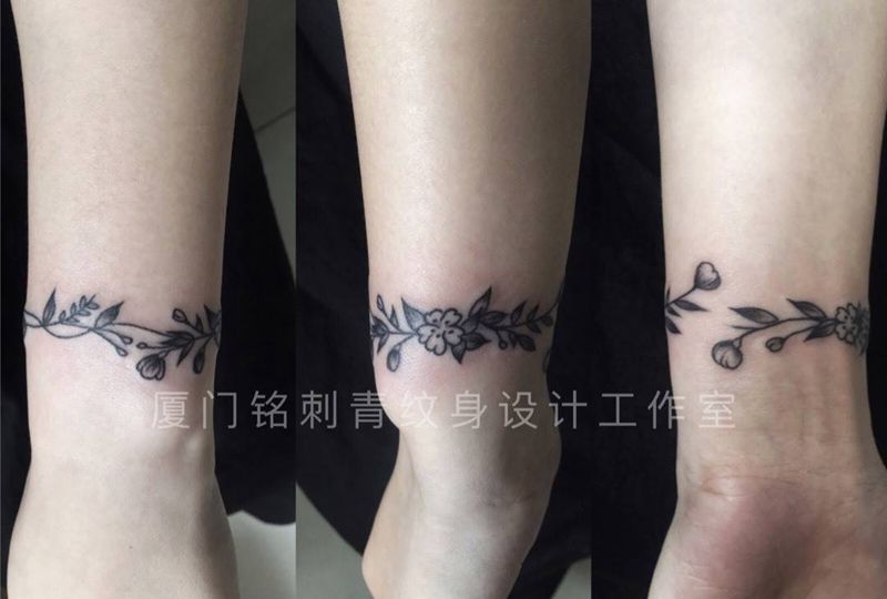 原创小清新手环纹身图片