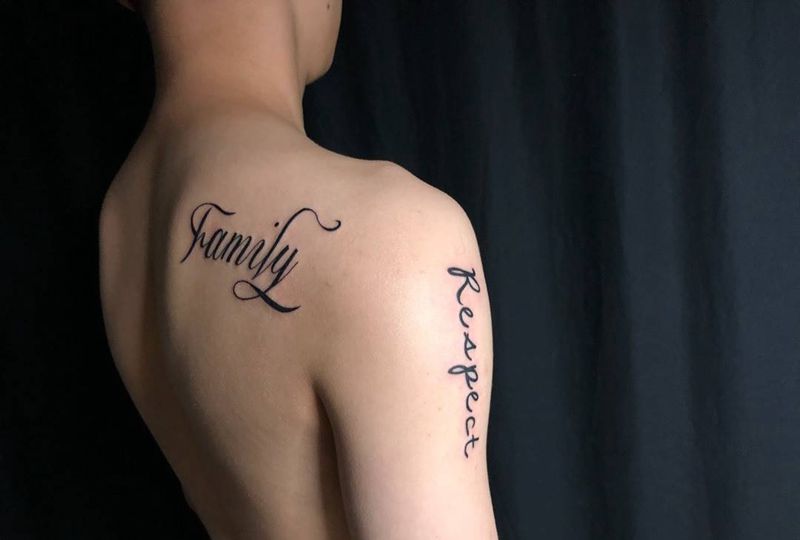 英文两枚纹身图片