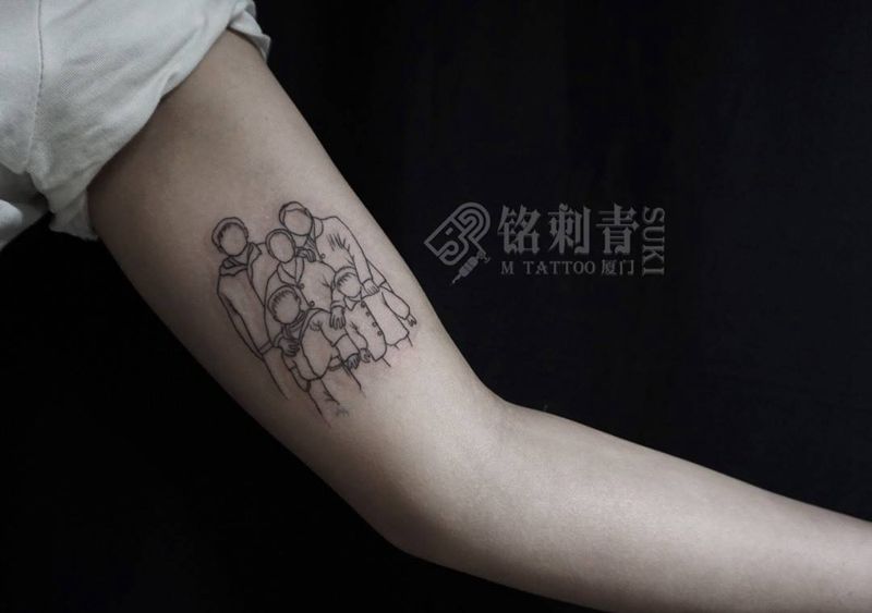全家福纹身图片
