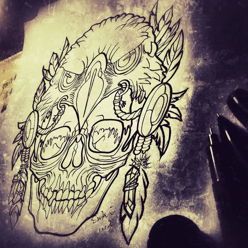 客定稿纹身图片