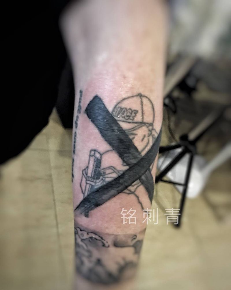 一个❌纹身图片