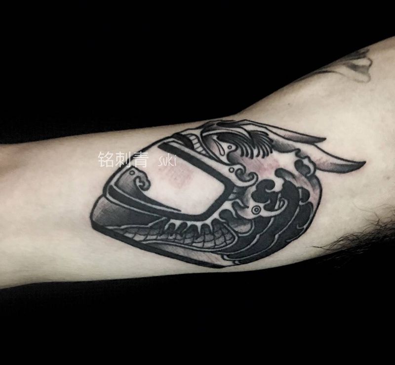 欧美头盔,原创设计纹身图片