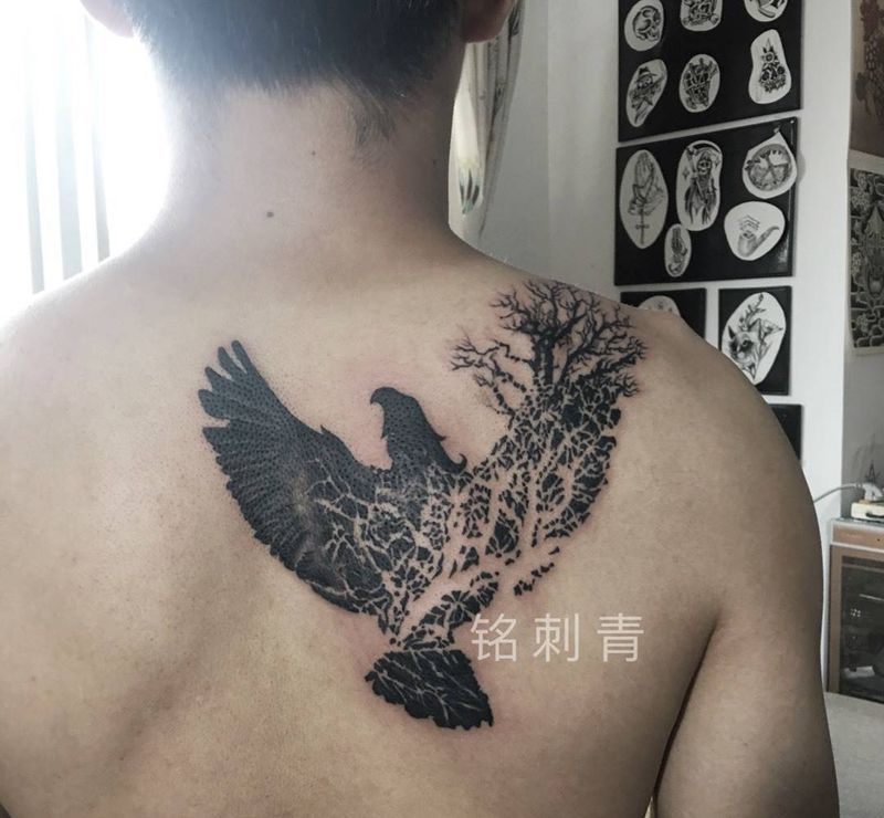 疤痕遮盖纹身图片