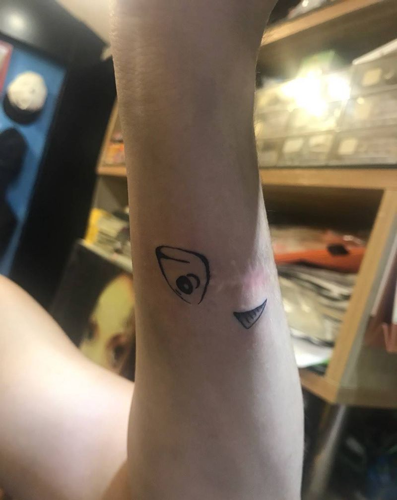 小鱼创意遮盖纹身图片