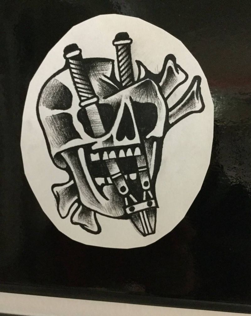 墨西哥风格纹身图片_手稿纹身图案