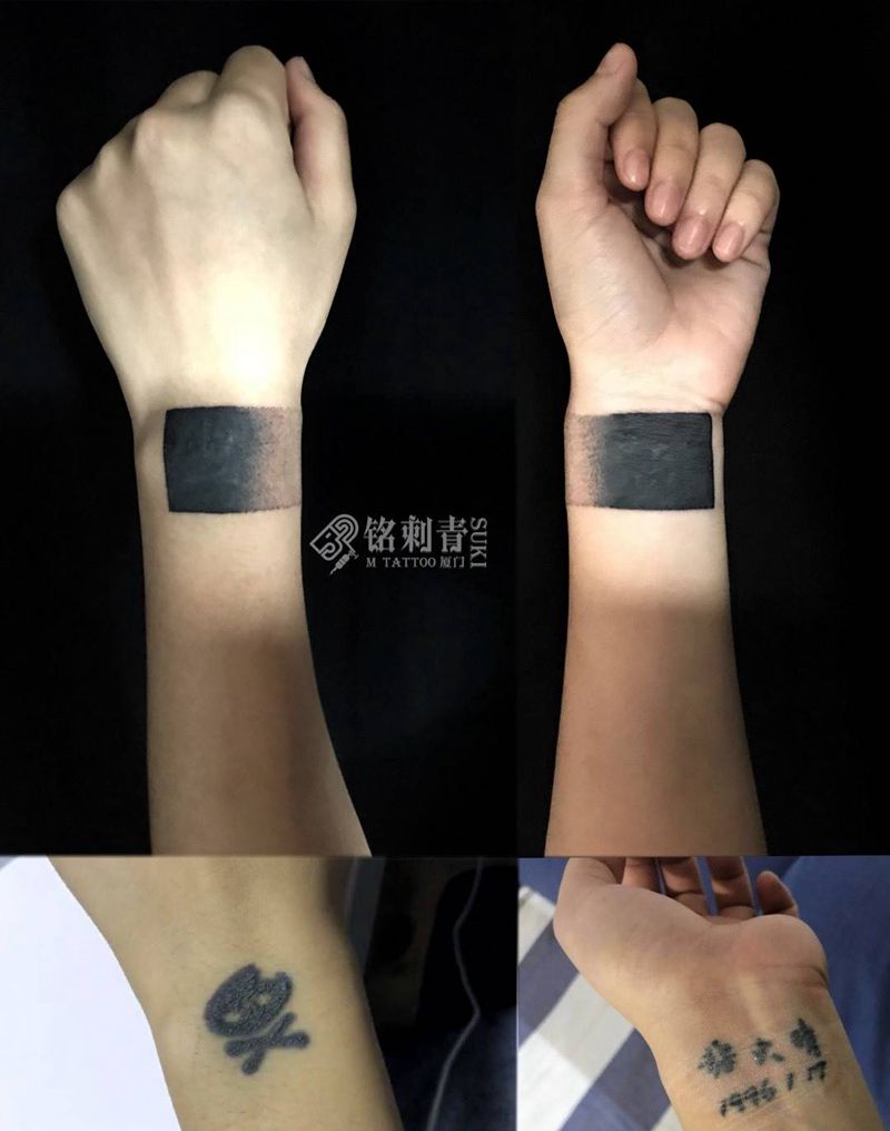 遮盖两个纹身图片